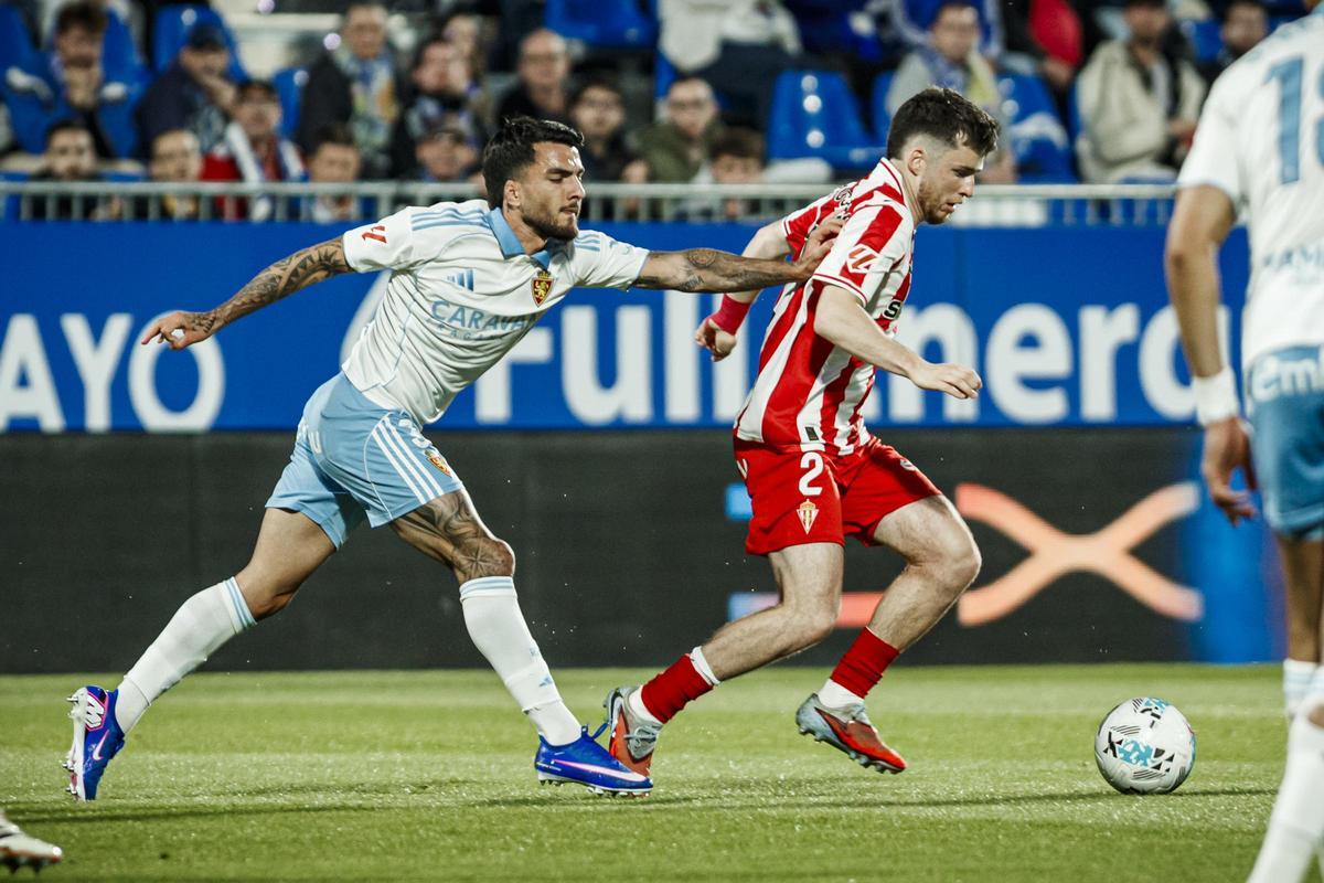 Así fue el partido entre el Sporting y el Zaragoza