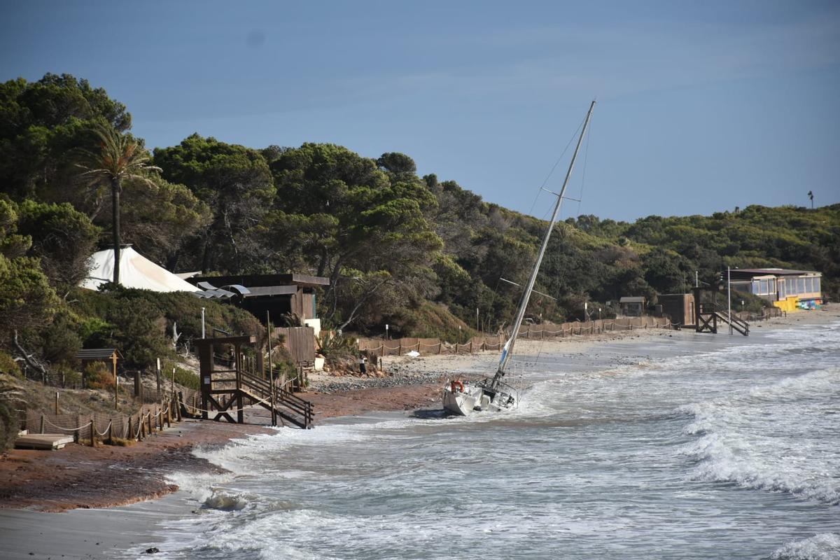 Temporal en ses Salines de Ibiza Temporal en ses Salines de Ibiza