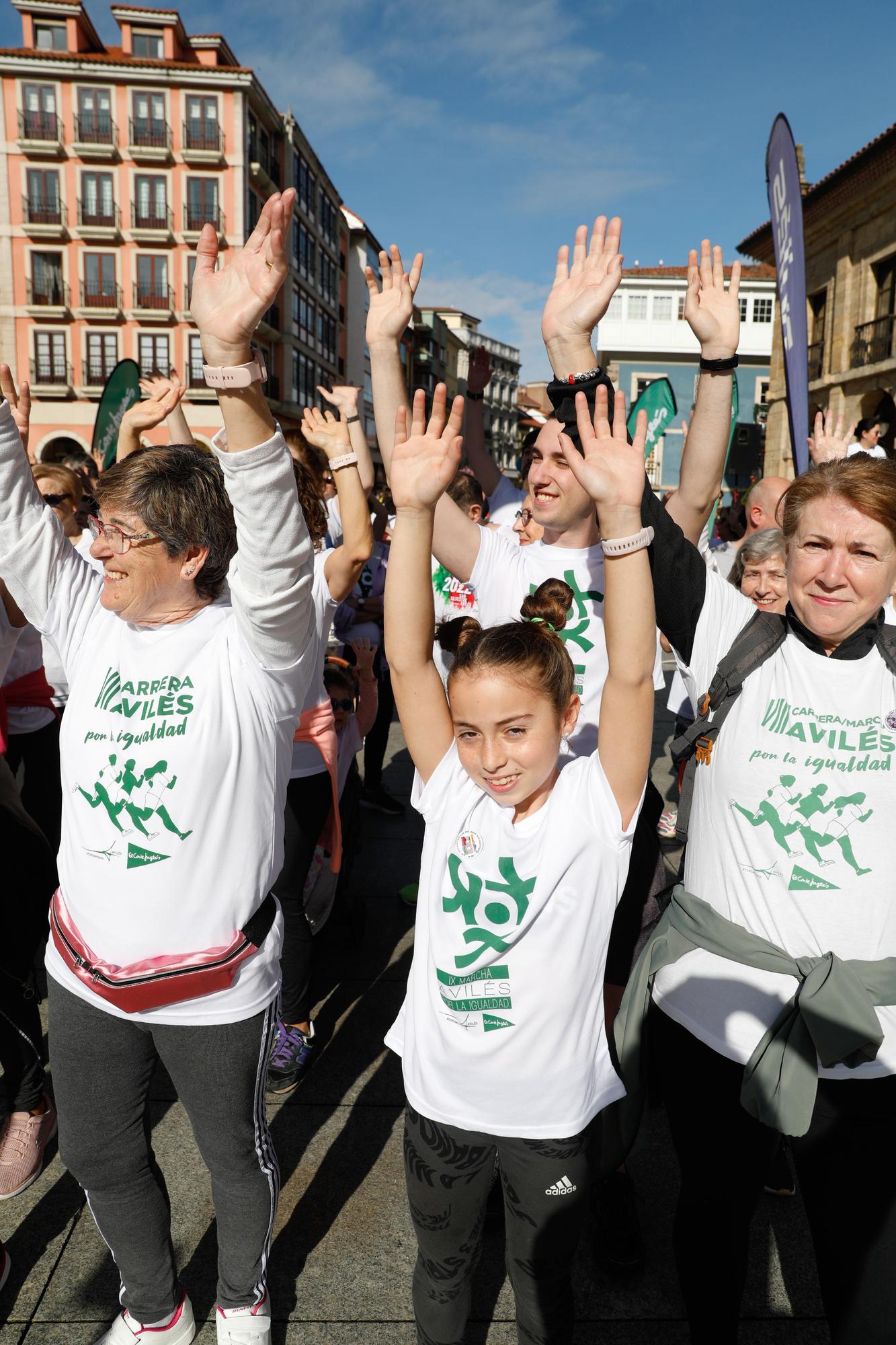 La IX Marcha por la Igualdad de Avilés, en imágenes