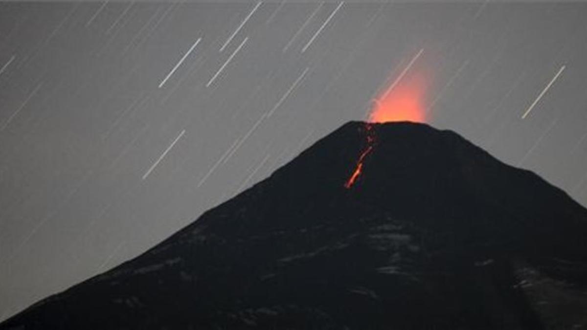 El volcán chileno Villarrica, en activo.