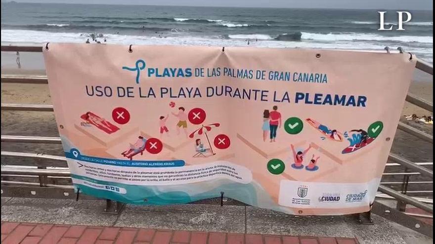 Medidas contra la segunda ola en Las Canteras