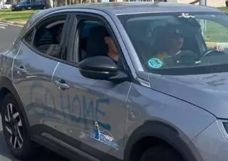 "Go home": aparece una pintada en un coche de alquiler en Tenerife