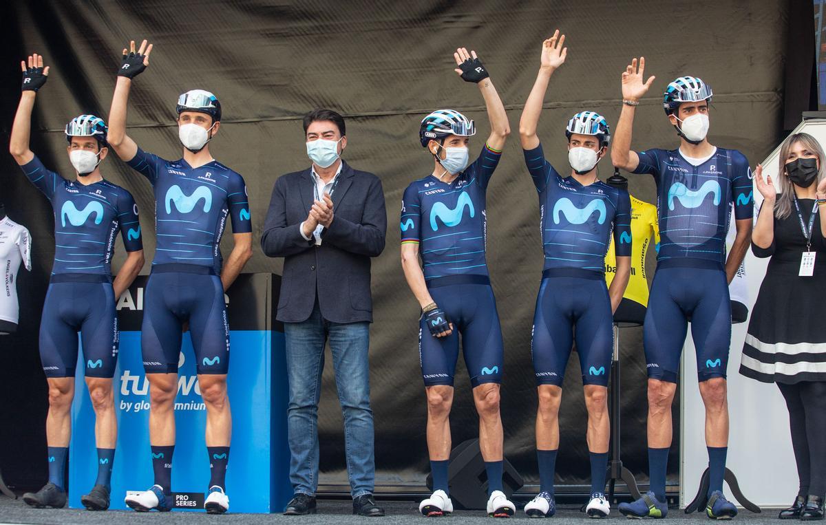 Salida de etapa de la Vuelta Ciclista a la Comunitat desde Alicante