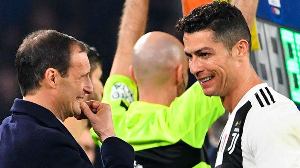 Allegri: La combinación Cristiano y Juventus no es Champions segura