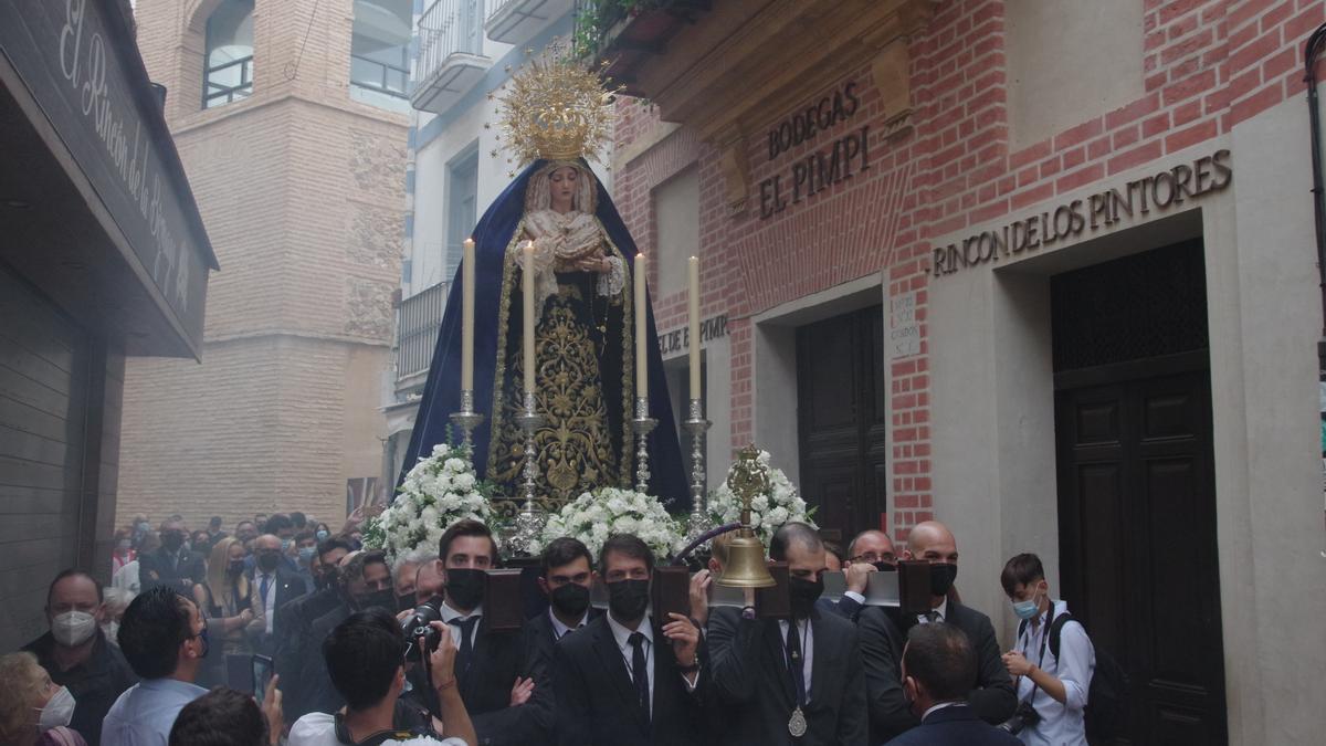 La Virgen del Amor, de la cofradía de El Rico, en la feligresía de Santiago.