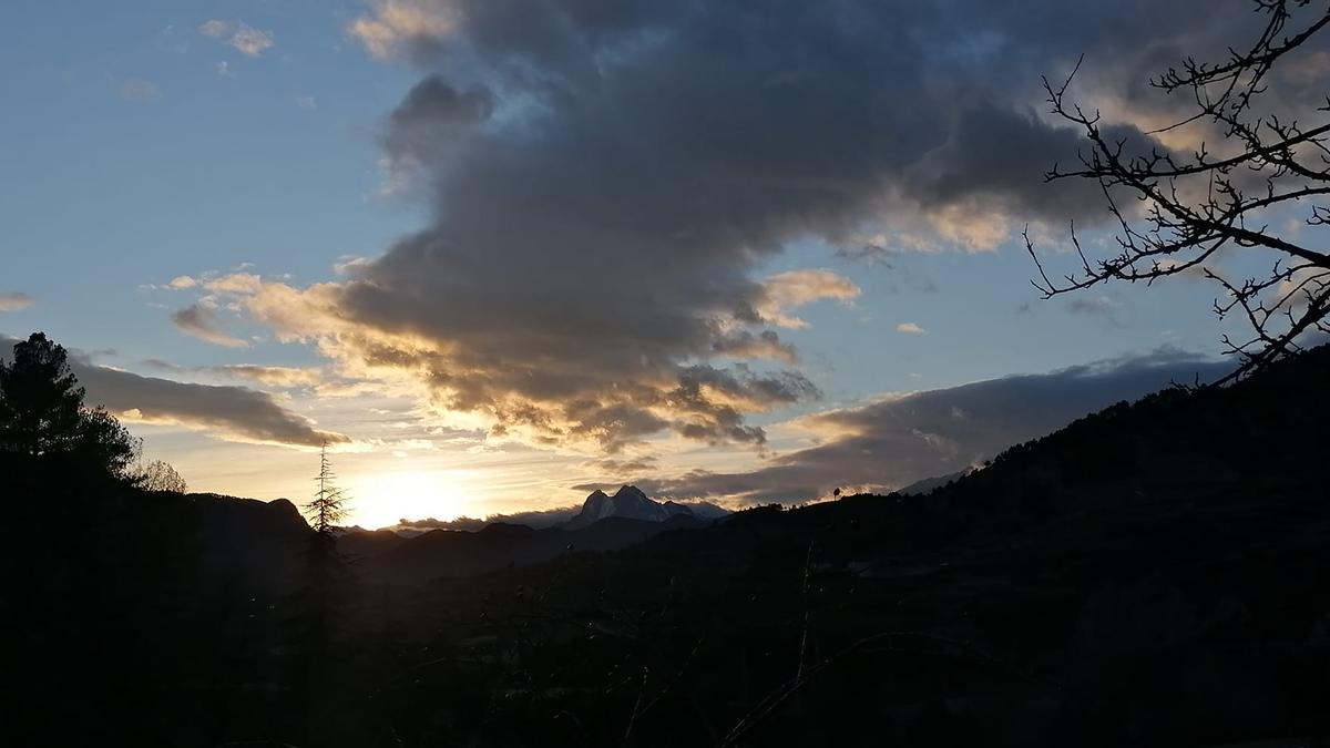 Posta de sol al Pedraforca.