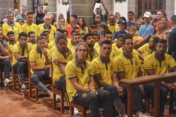 16/08/2017 TEROR. Visita de la UD Las Palmas a la Virgen del Pino en la Básilica de Teror. FOTO: J.PÉREZ CURBELO