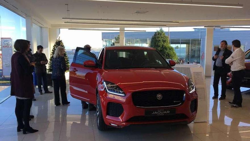 El modelo Jaguar E-Pace, durante la presentación esta semana.