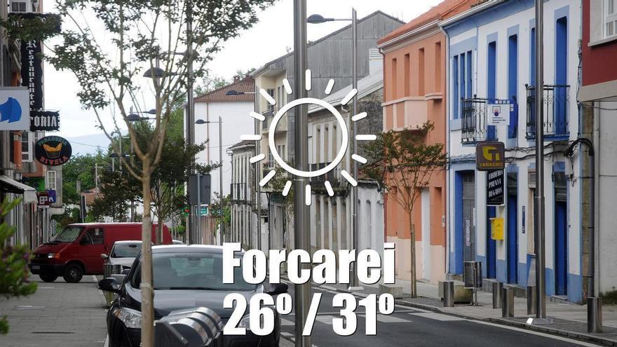 El tiempo en Forcarei: previsión meteorológica para hoy, domingo 5 de julio