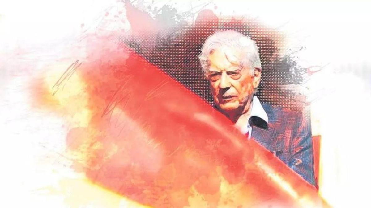 Ilustración de Vargas Llosa.