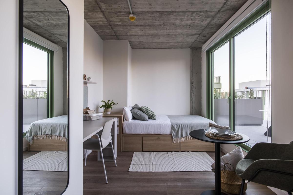 Una habitación de Aparto Cristóbal de Moura.