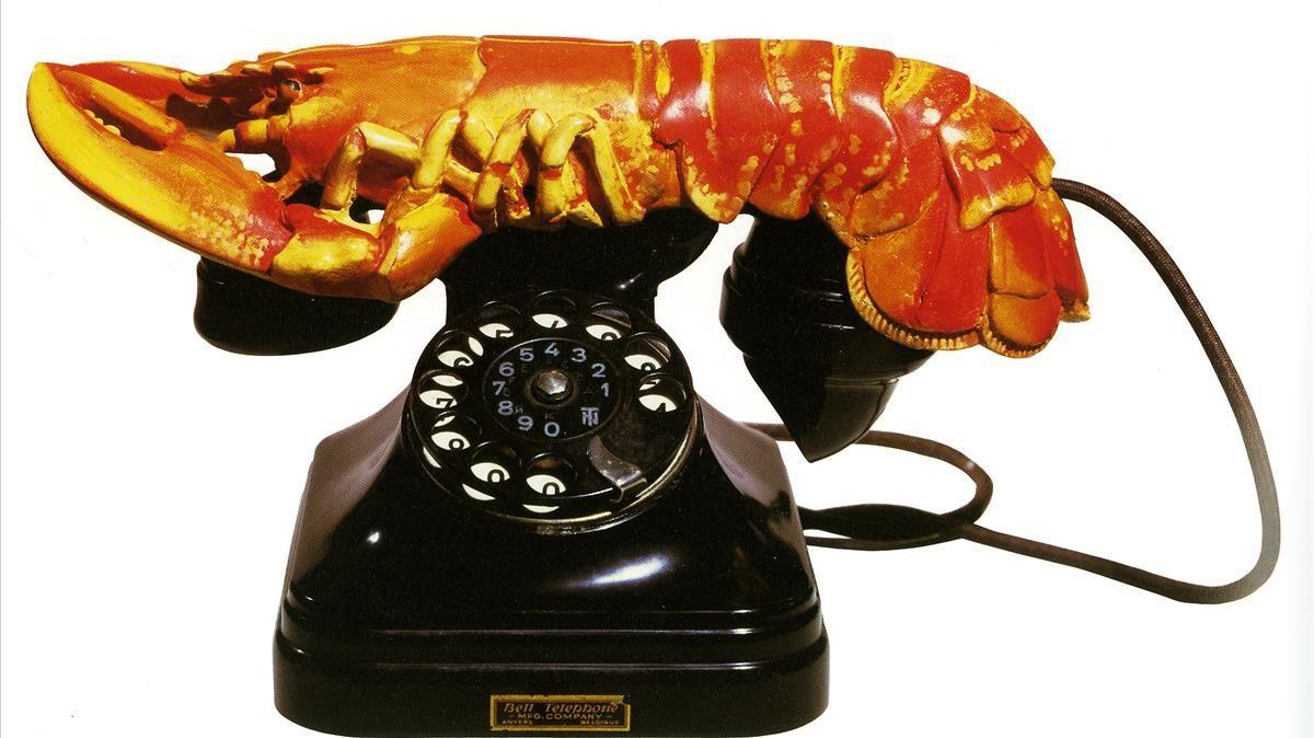 El teléfono-bogavante que diseñó Salvador Dalí.