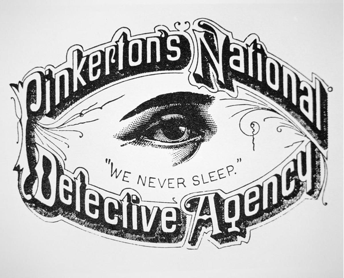 El logotipo de la Agencia Pinkerton.