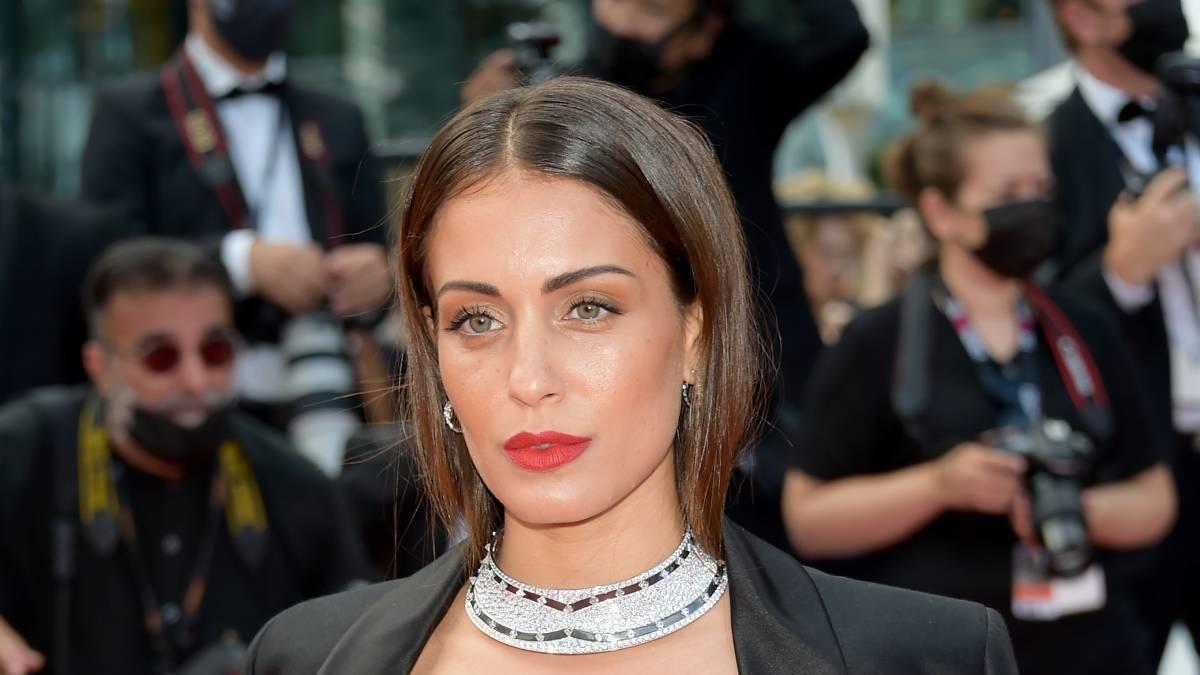 Hiba Abouk con look de Dior en el Festival de cine de Cannes