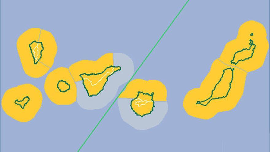 Avisos activos en Canarias este viernes