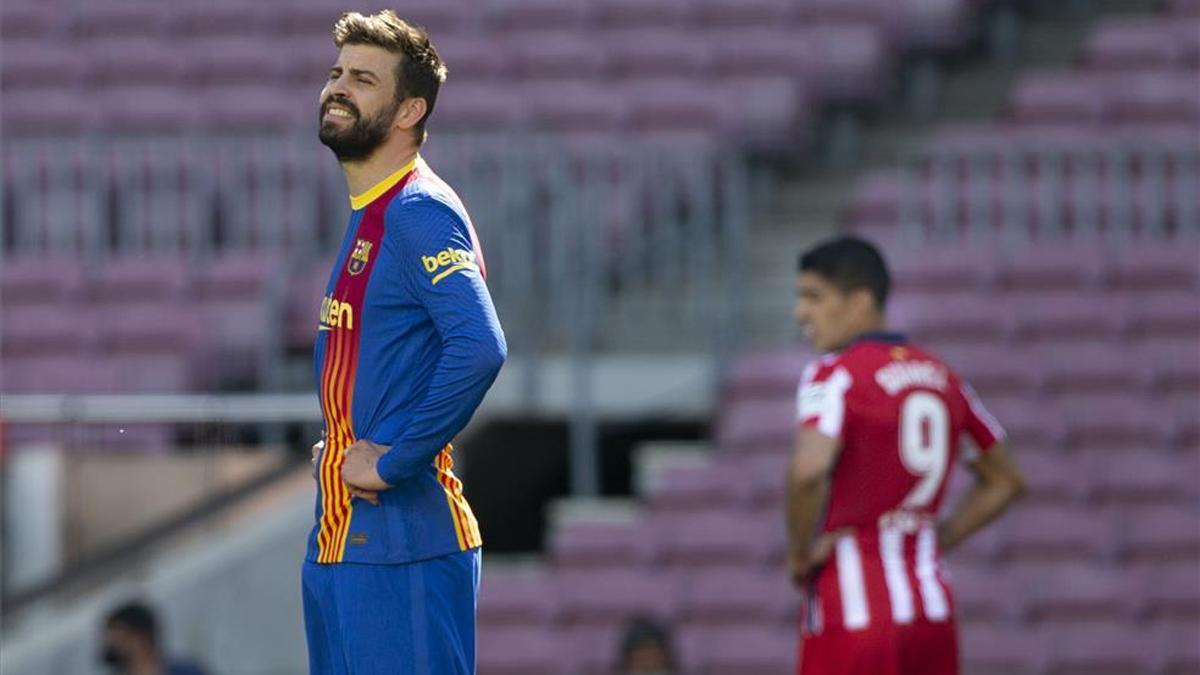 Piqué, tras empatar ante el Atlético: "Seguimos vivos por LaLiga"