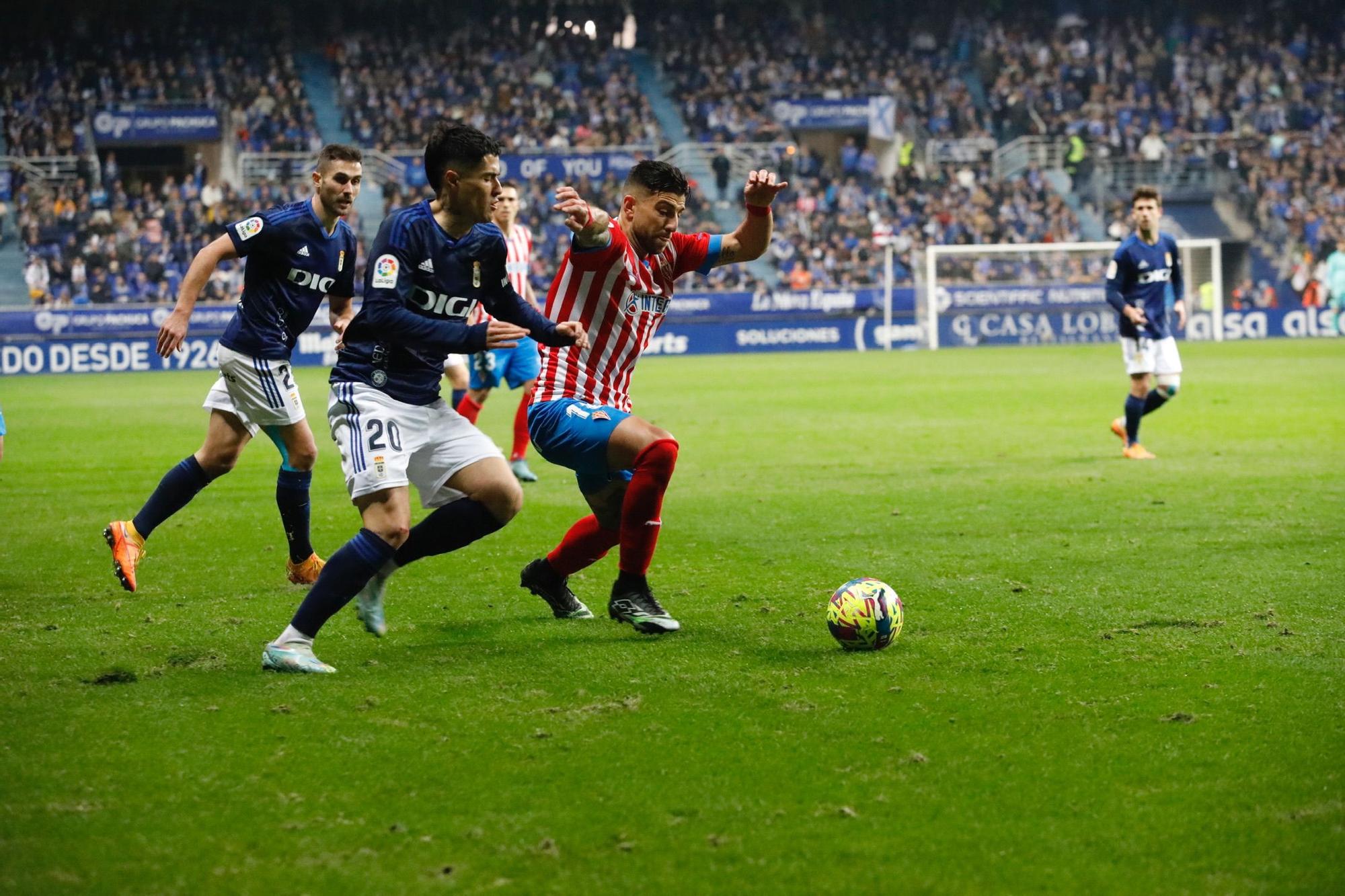 En imágenes: así se vivió el derbi en el Tartiere