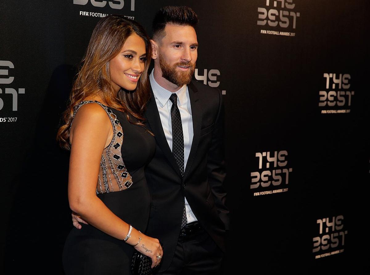 The Best FIFA 2017, Lionel Messi y Antonella Roccuzzo