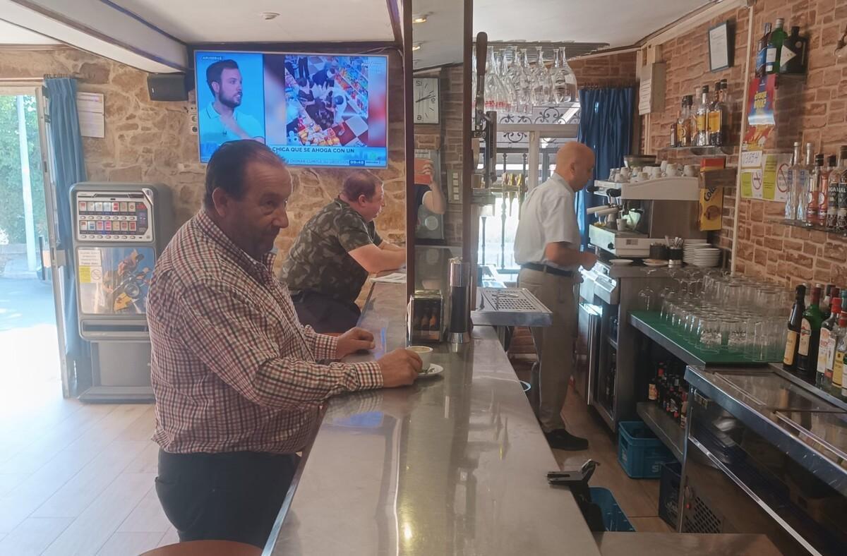 Ambiente en el Bar Encontro en la mañana de este miércoles