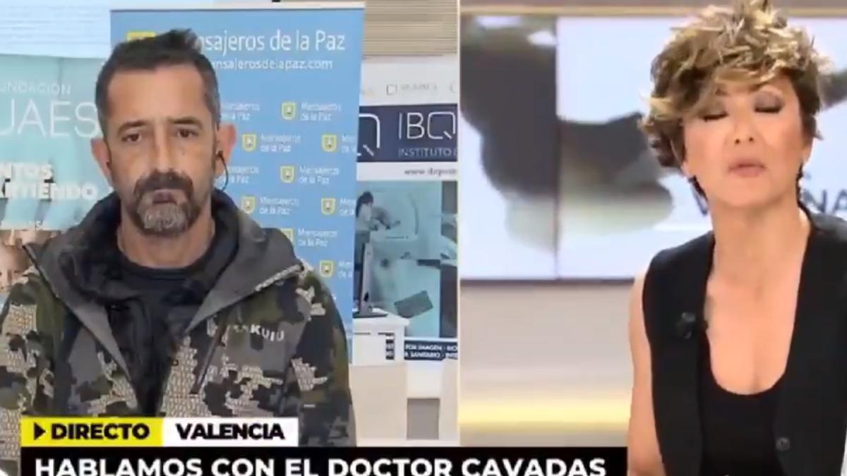 El doctor Pedro Cavadas durante la entrevista con Sonsoles Ónega.