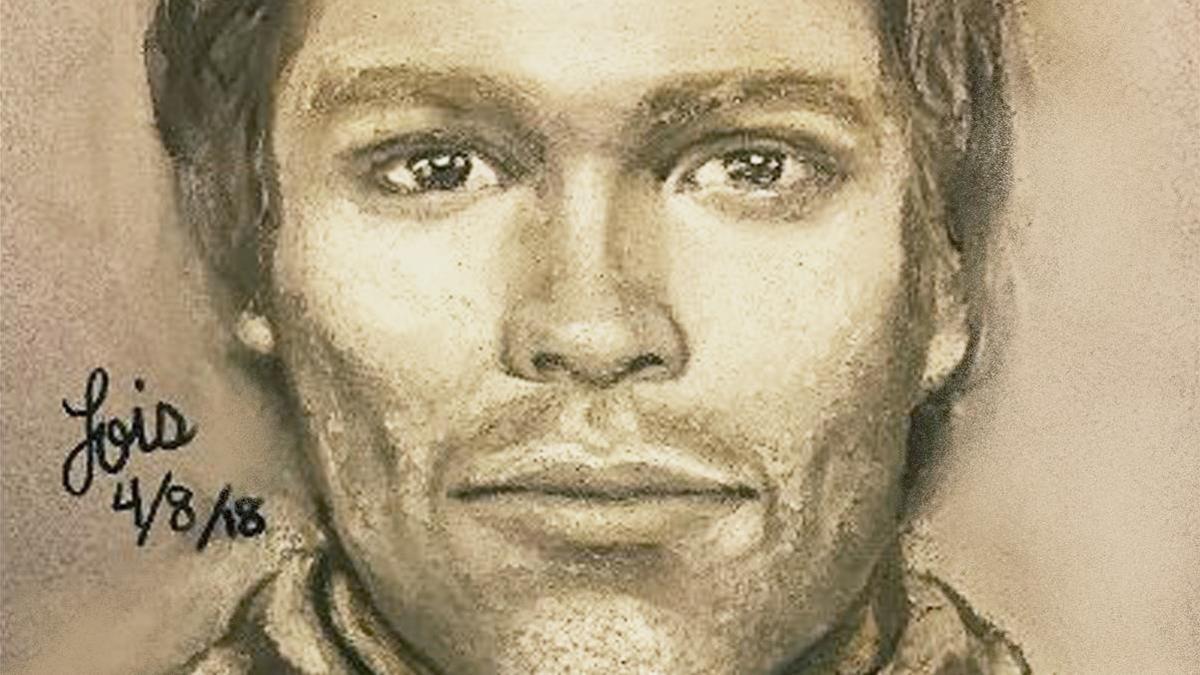 Boceto del hombre que, presuntamente, amenazó a la actiz porno Stormy Daniels para que mantuviera en secreto su relación con Donald Trump.