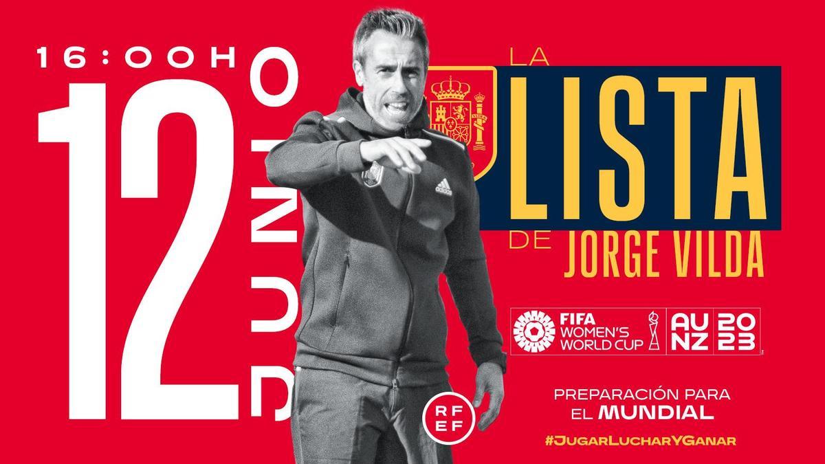 Jorge Vilda dará a conocer la lista de preparación para el Mundial el 12 de junio