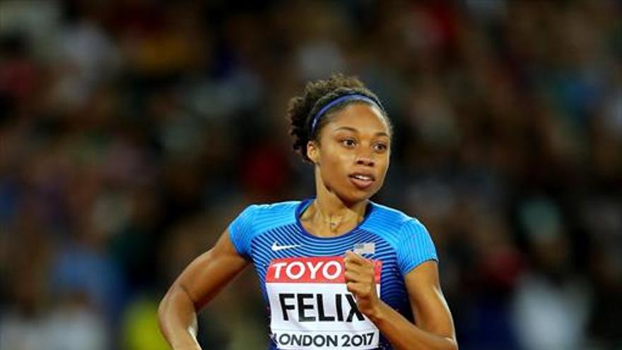 Allyson Felix iguala a Bolt y Ottey en número de podios