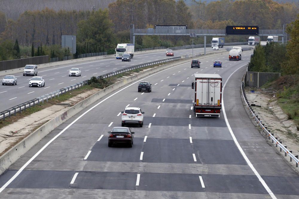 L''AP-7 reobre totalment a Salt després de 51 hores