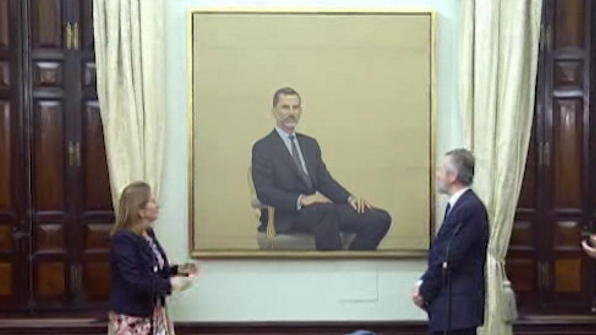 Presentación del retrato del rey Felipe VI en el Congreso