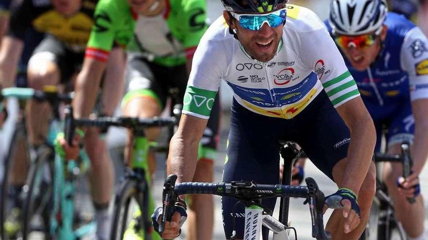 Alejandro Valverde, durante la disputa de la Vuelta a Catalunya.