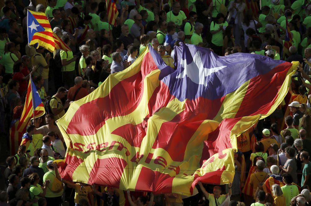 Concentració per la Diada 2017 a Barcelona