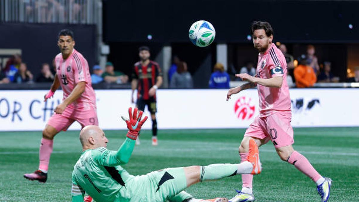 Lionel Messi anotó un gol ante el Atlanta United en la jornada 4 de la MLS.