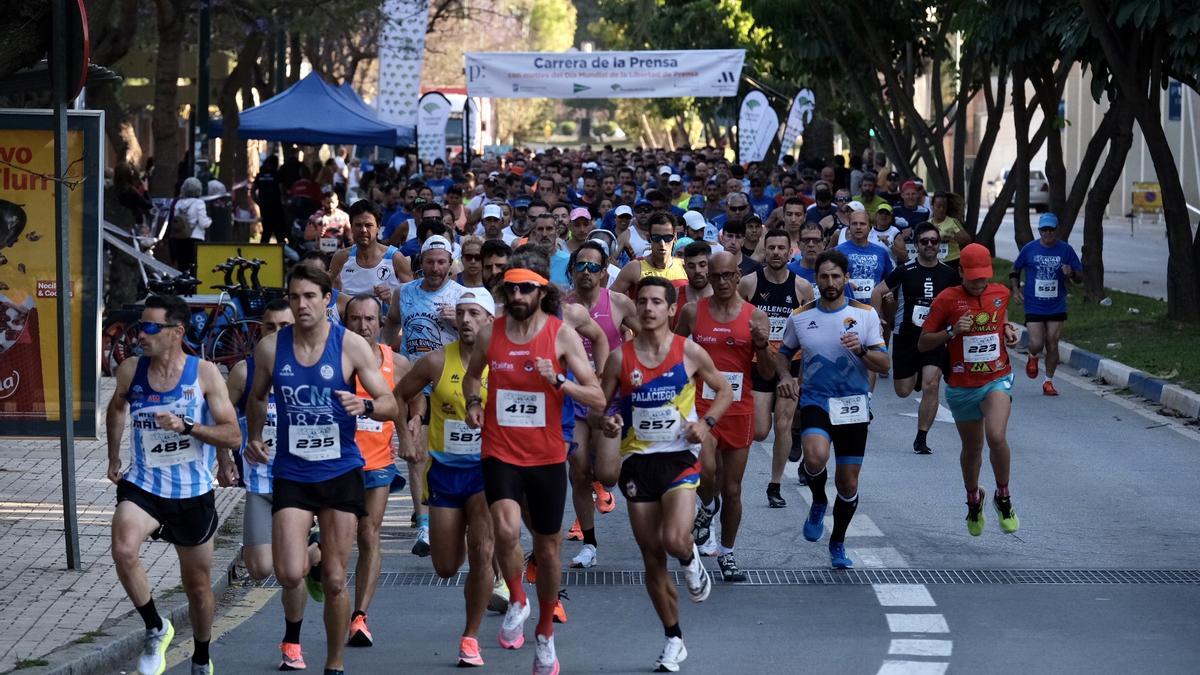 Málaga vive su V Carrera de la Prensa en Málaga