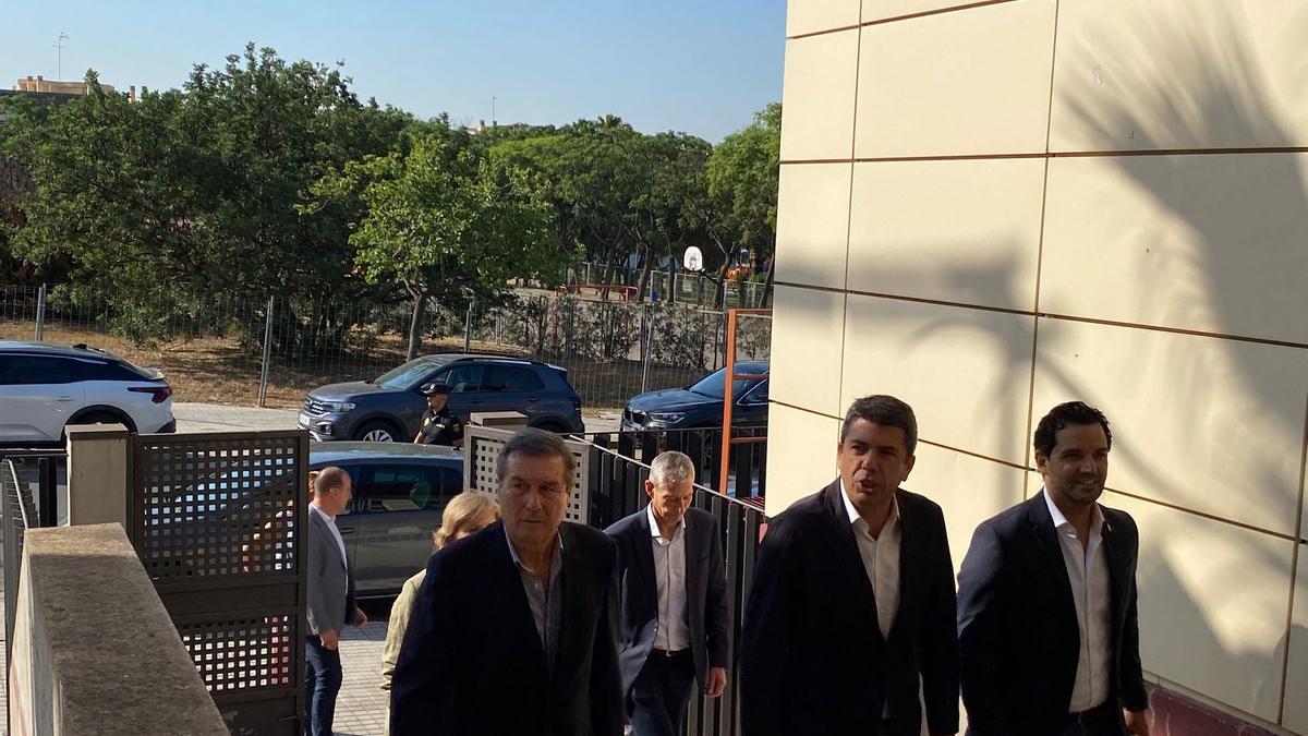 Marciano Gómez, Mazón y Sagredo en Paterna este viernes