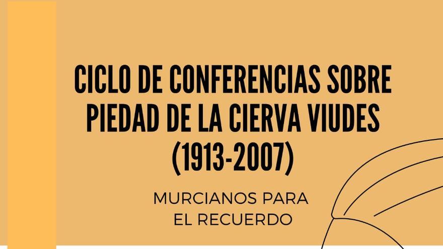 La próxima charla del ciclo ‘Murcianos para el recuerdo’ tendrá lugar el 8 de junio a las 18.30 horas en el centro cultural Las Claras.