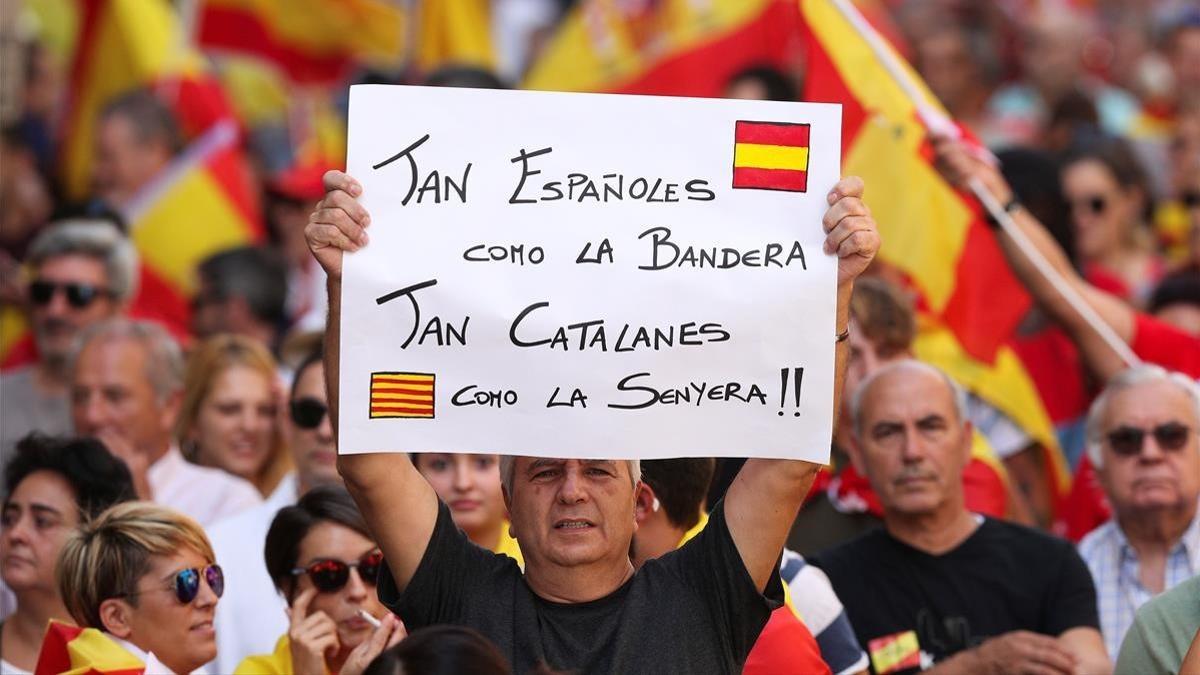 Imágenes de la manifestación no Independentista