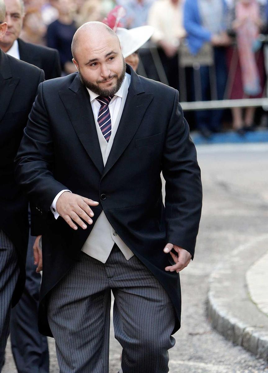 Kiko Rivera, Francisco Rivera Pantoja, llega a la boda de su hermano Cayetano Rivera