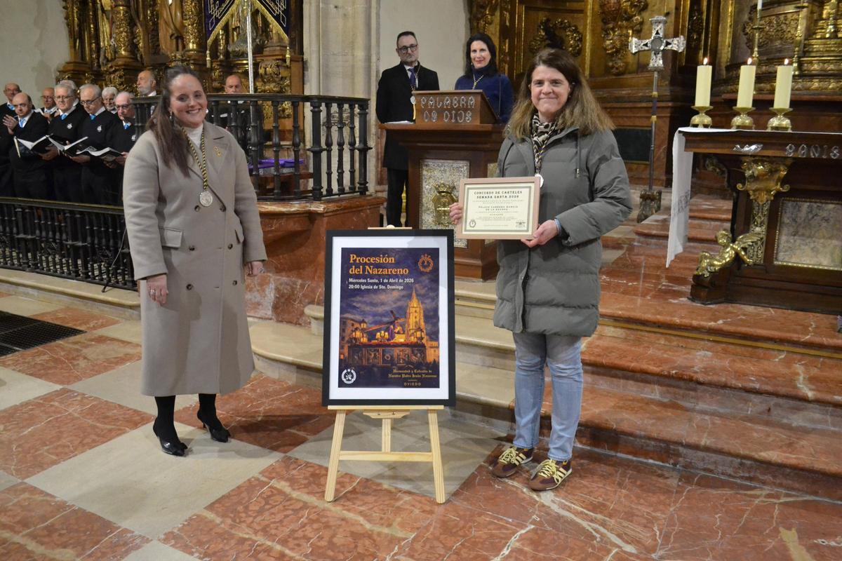 La presentación del cartel de la procesión del Nazareno.