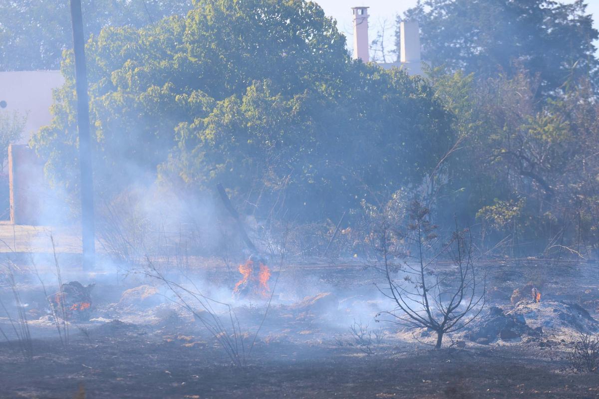 Incendio en Cala de Bou.