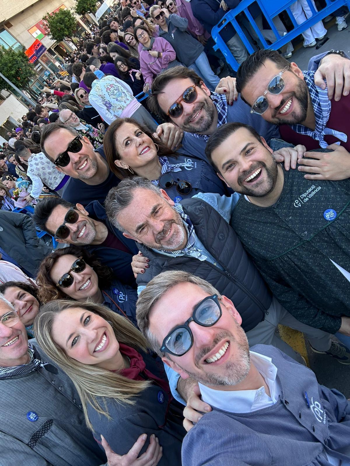 El conseller con cargos del PP de Gandia.