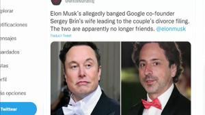 Elon Musk nega una aventura amorosa amb lesposa del cofundador de Google.