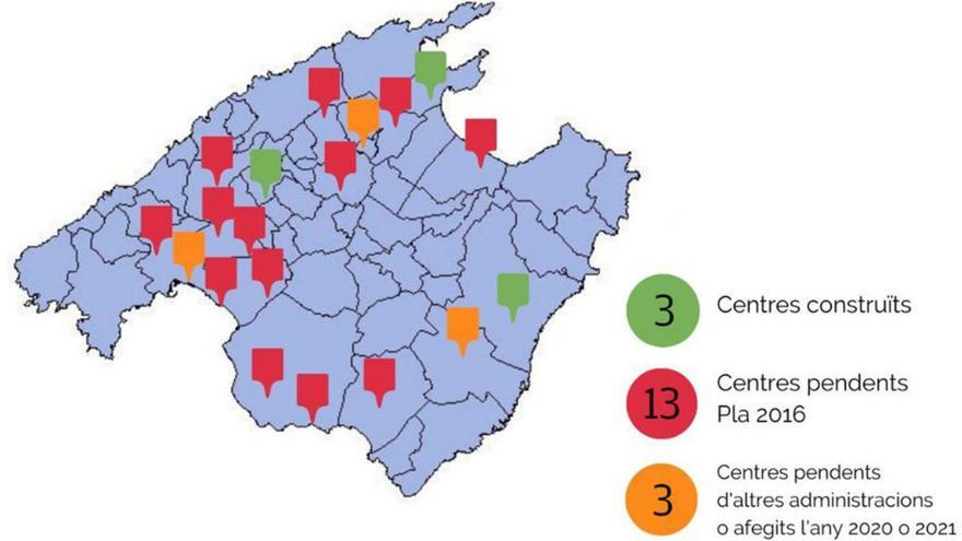 El 80% de los colegios que preveía edificar el Govern todavía no están construidos