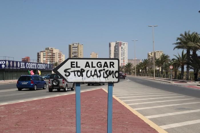 Protesta del sector de la hostelería en La Manga