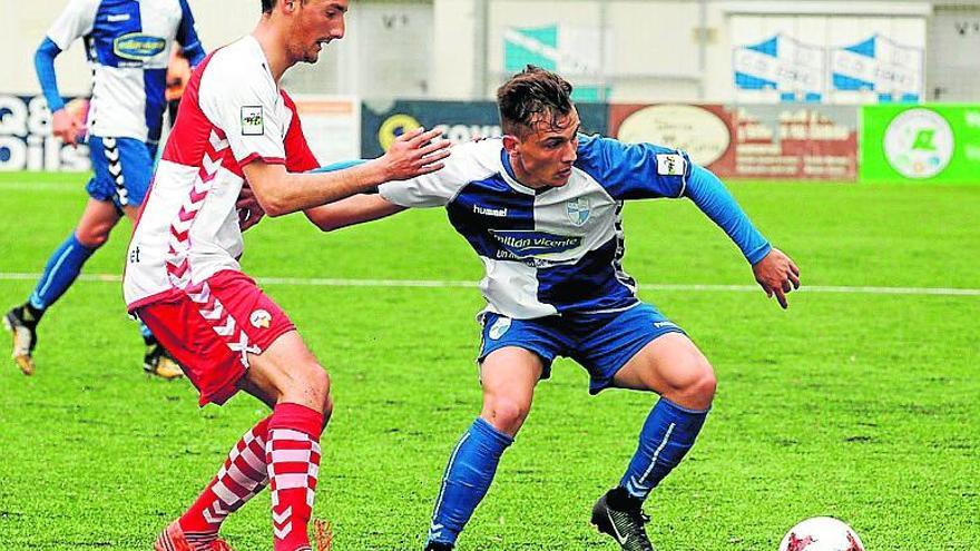 Borja Martínez, durante un partido con el Ebro.