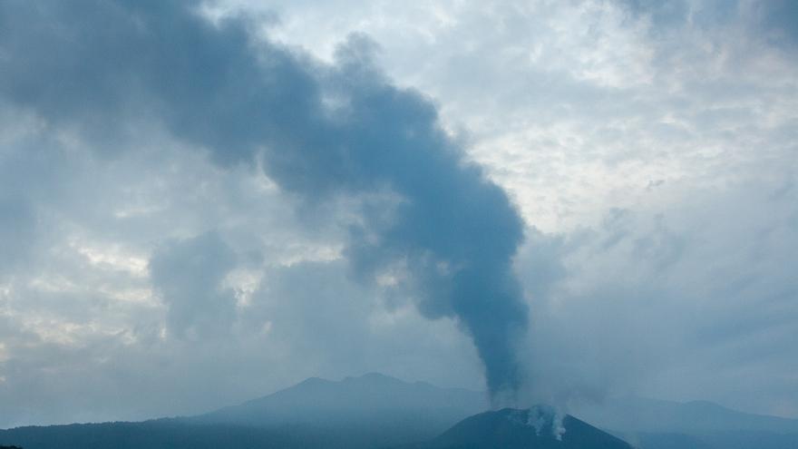 Desgasificación en una boca eruptiva del volcán de La Palma