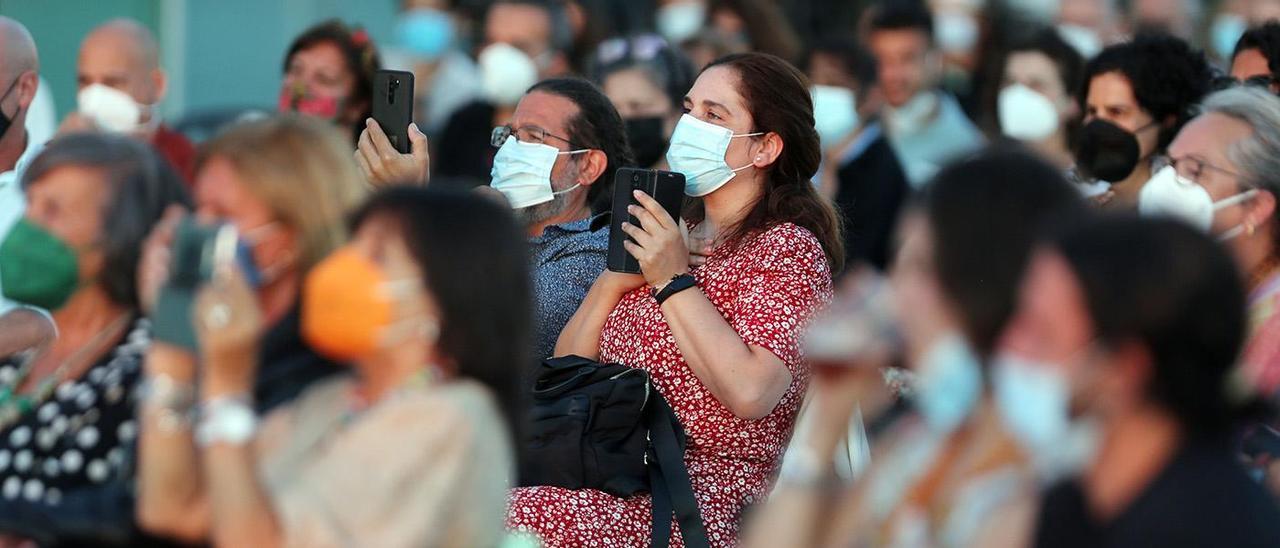 Público asistente a un concierto en Vigo este verano