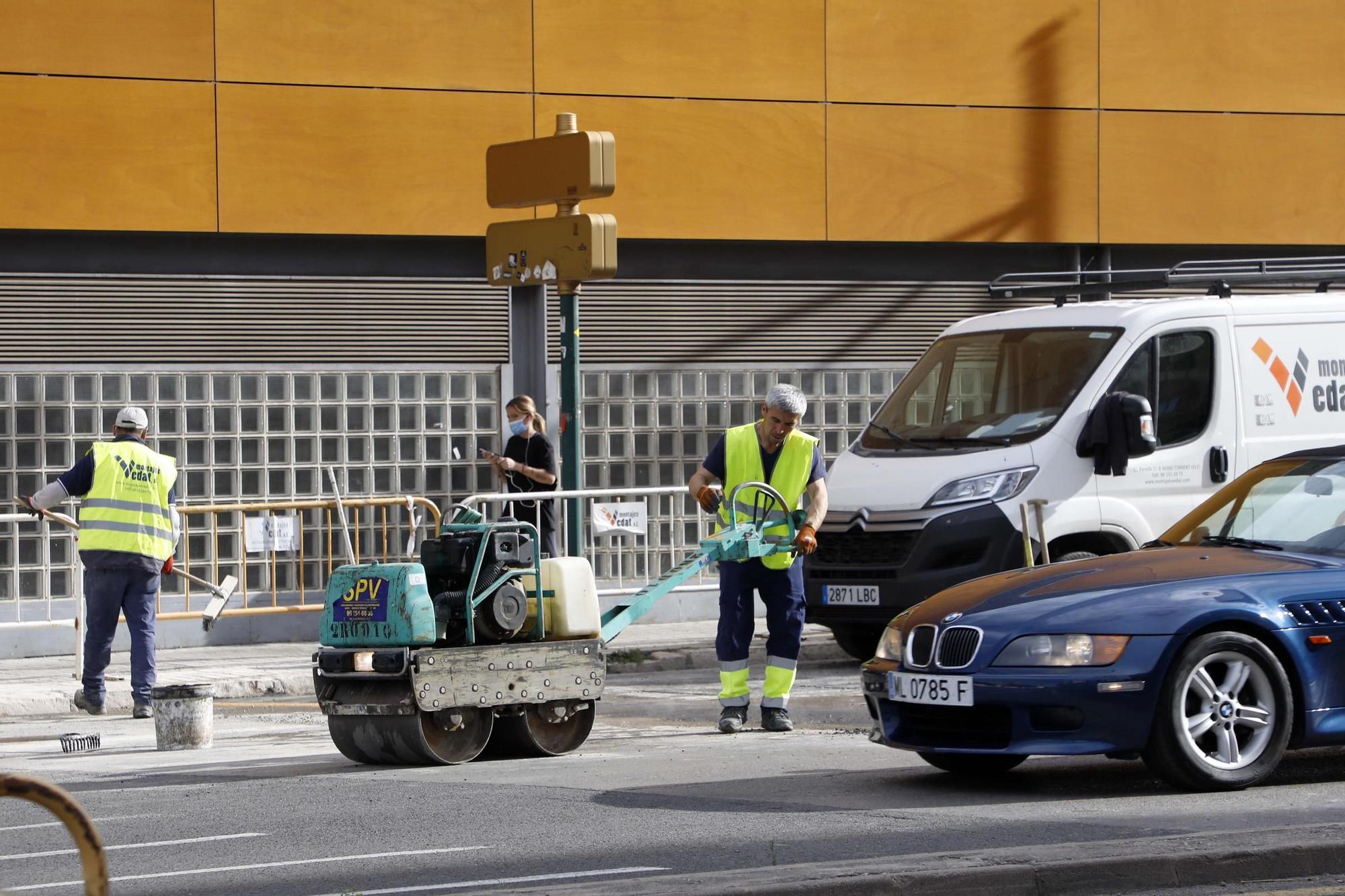 Así empiezan las obras en Pérez Galdós