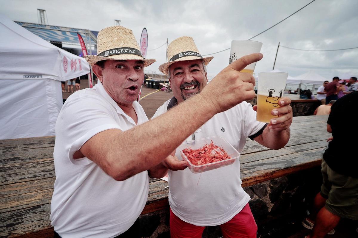 Cañas y camarones en Bajamar
