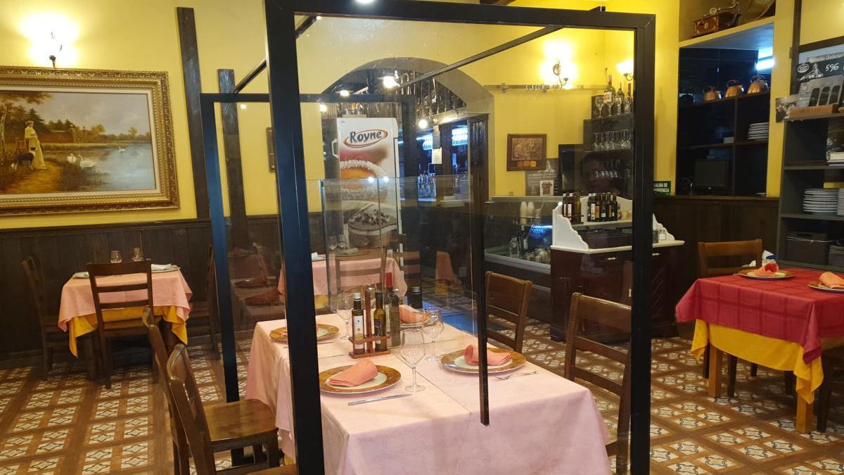 Una prova pilot amb mampares que ha fet un restaurant de Leganés