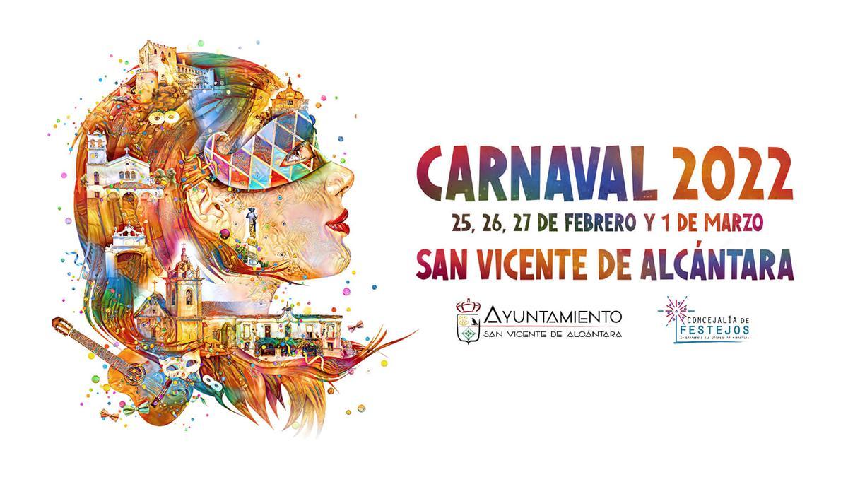 Cartel del Carnaval en San Vicente de Alcántara
